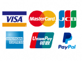 You can pay by American Express credit card, China UnionPay and PayPal now.